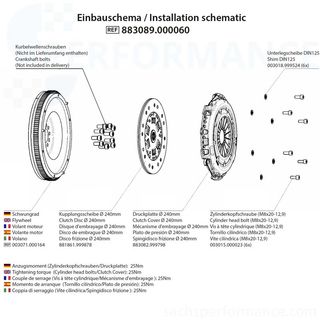 Conjunto de converso Performance: embraiagens com Volante de inrcia