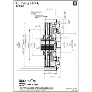 Spingidisco frizione SACHS RCS 140 HL