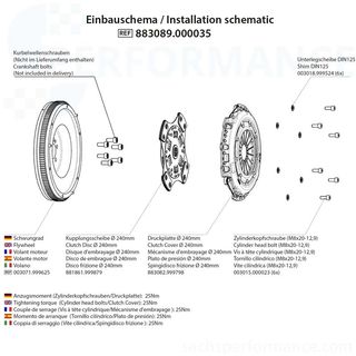 SACHS Performance Racing-Modul mit Schwungrad