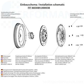 Conjunto de converso Performance: embraiagens com Volante de inrcia