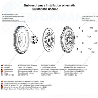 Conjunto de converso Performance: embraiagens com Volante de inrcia