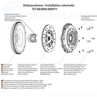 Conjunto de converso Performance: embraiagens com Volante de inrcia