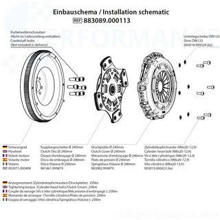 Conjunto desporto motorizado RCS: embraiagens com Volante de inrcia