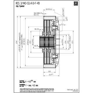 Rennsportkupplung SACHS RCS 3/140 - 1430Nm