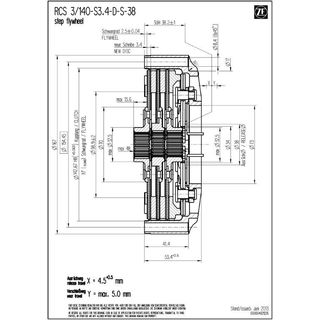 Rennsportkupplung SACHS RCS 3/140 - 1430Nm