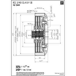 Rennsportkupplung SACHS RCS 3/140 - 1430Nm