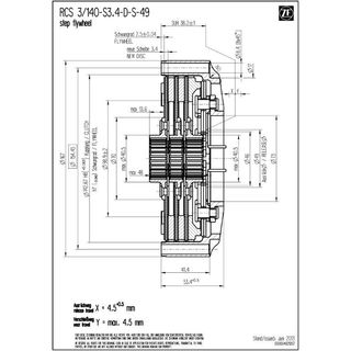 Embrague de competicin SACHS RCS 3/140 - 1430Nm