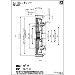 Spingidisco frizione SACHS RCS 140 MH