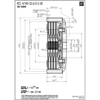 Spingidisco frizione SACHS RCS 140 XHH