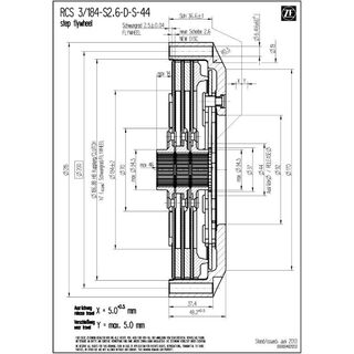 SACHS Mecanisme dembrayage (Botier) RCS 184 - 003072000140