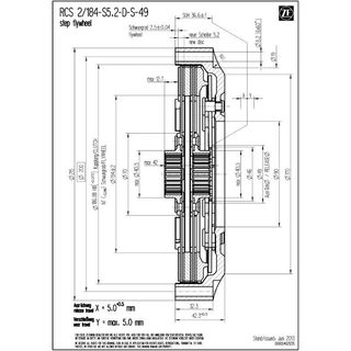 Embrague de competicin SACHS RCS 2/184 - 1308Nm