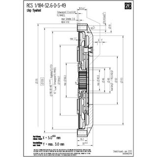 Rennsportkupplung SACHS RCS 1/184 - 385Nm