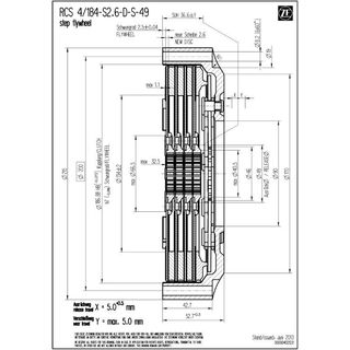 Sprzeglo wyscigowe SACHS RCS 4/184 - 2616Nm